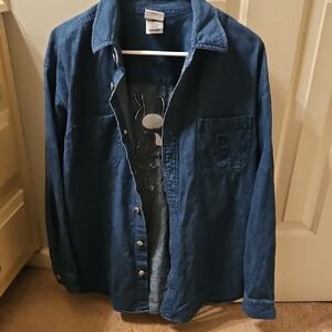 Disney Blue Button Down Shirt